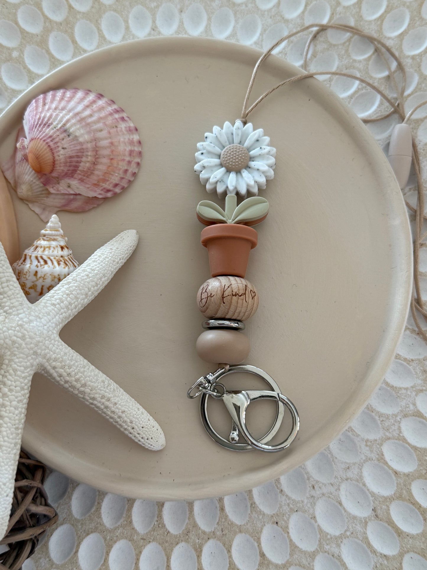 Flower Pot 'Be Kind' Lanyard