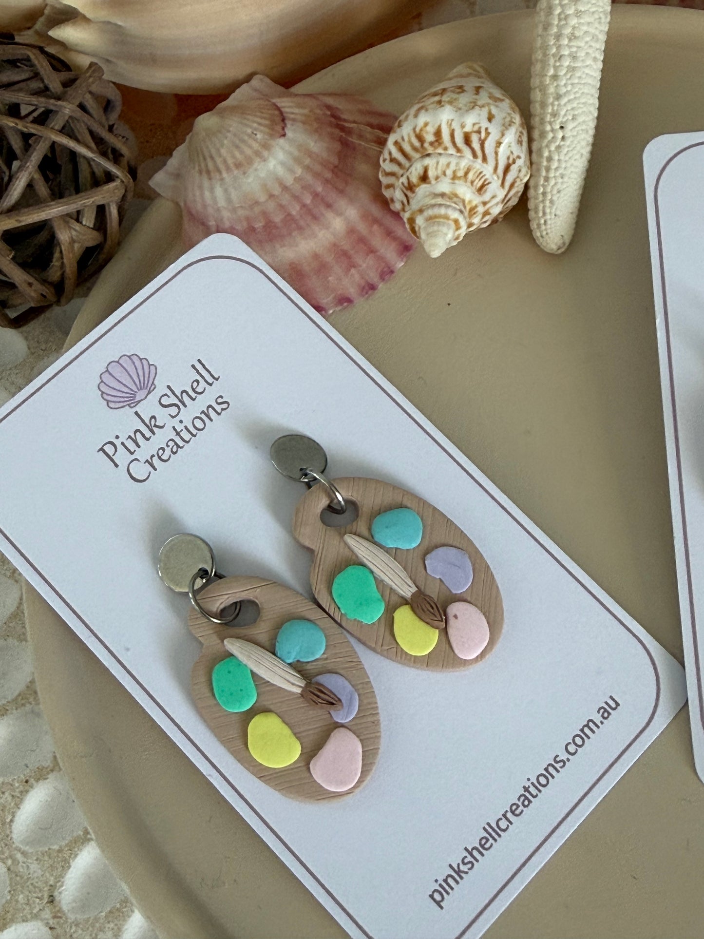 Paint Palette Earrings - Large