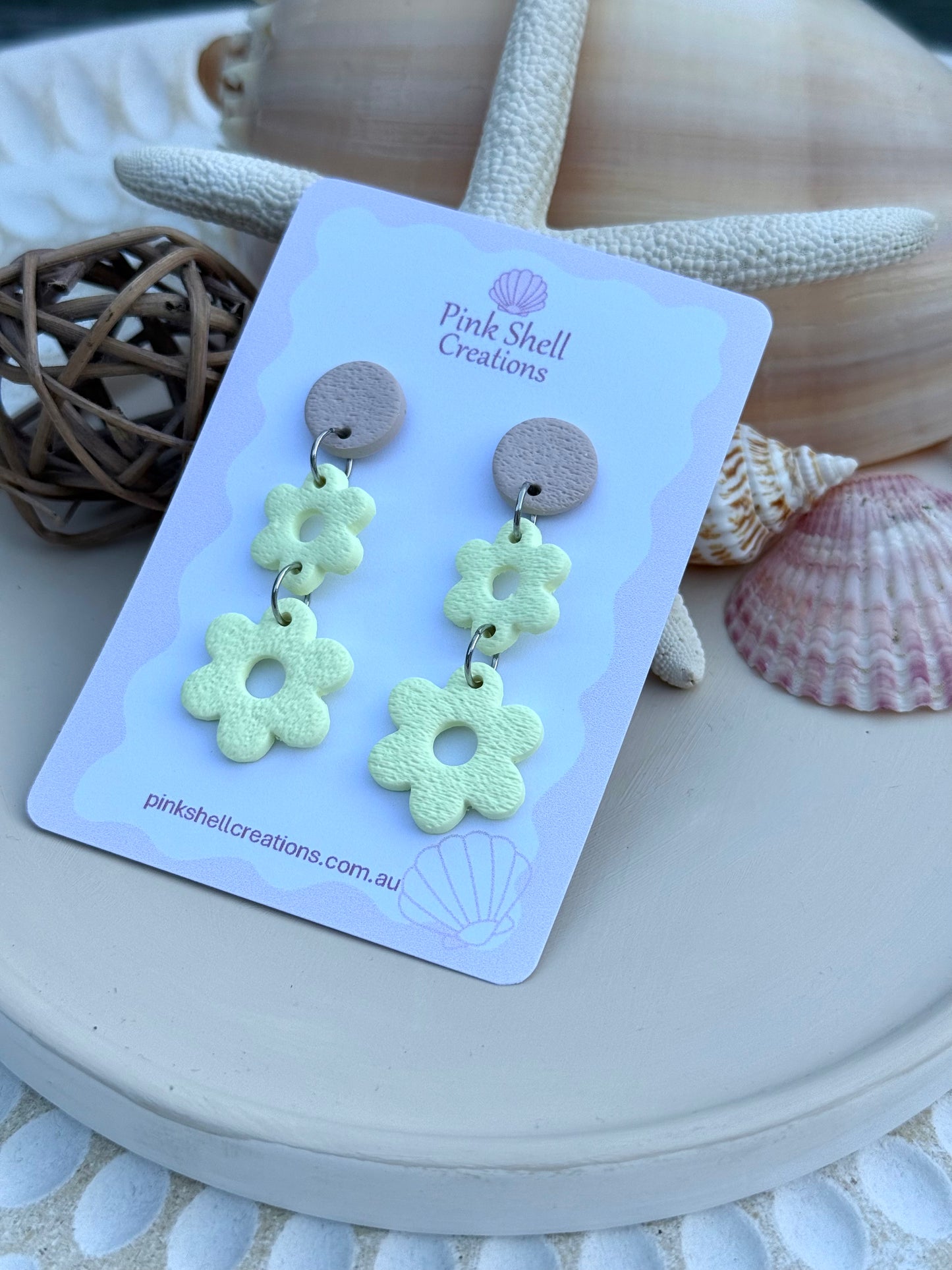 Naomi Dangle Earrings - Butter Yellow