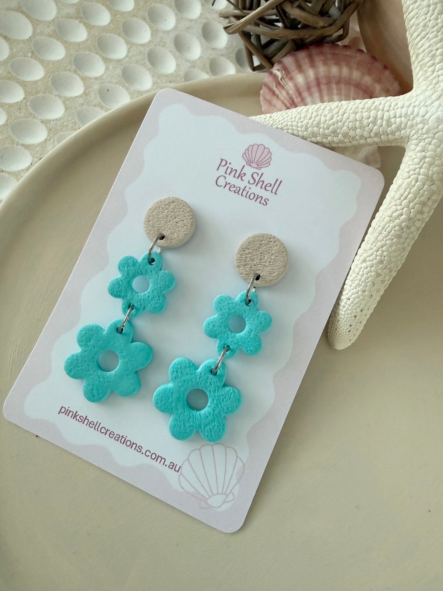 Naomi Dangle Earrings - Turquoise