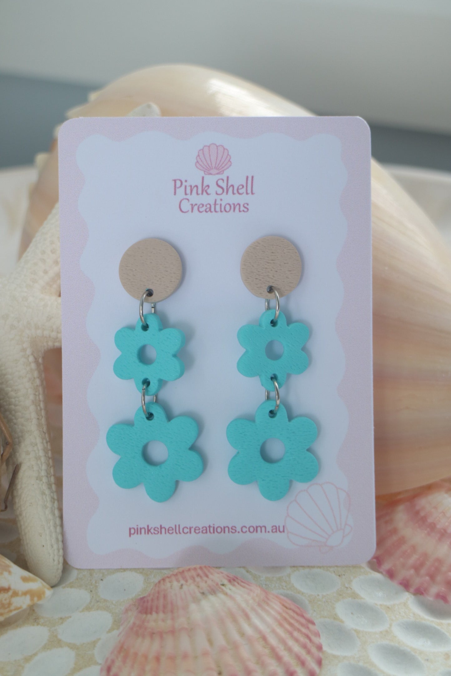 Naomi Dangle Earrings - Turquoise