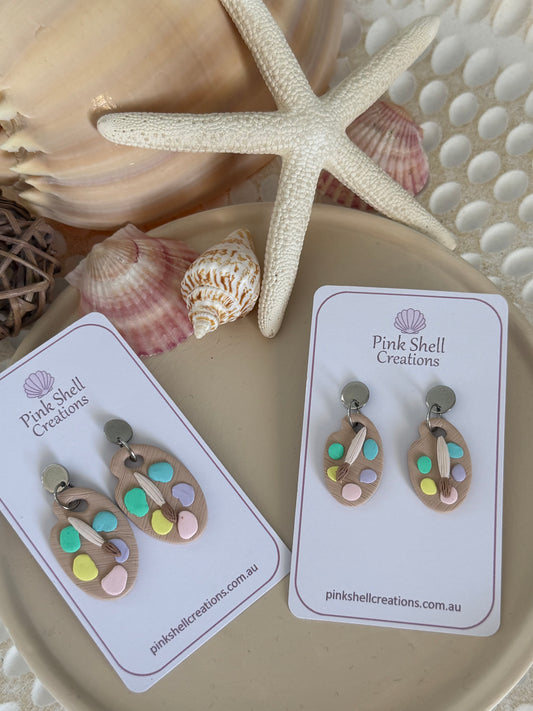 Paint Palette Earrings - medium
