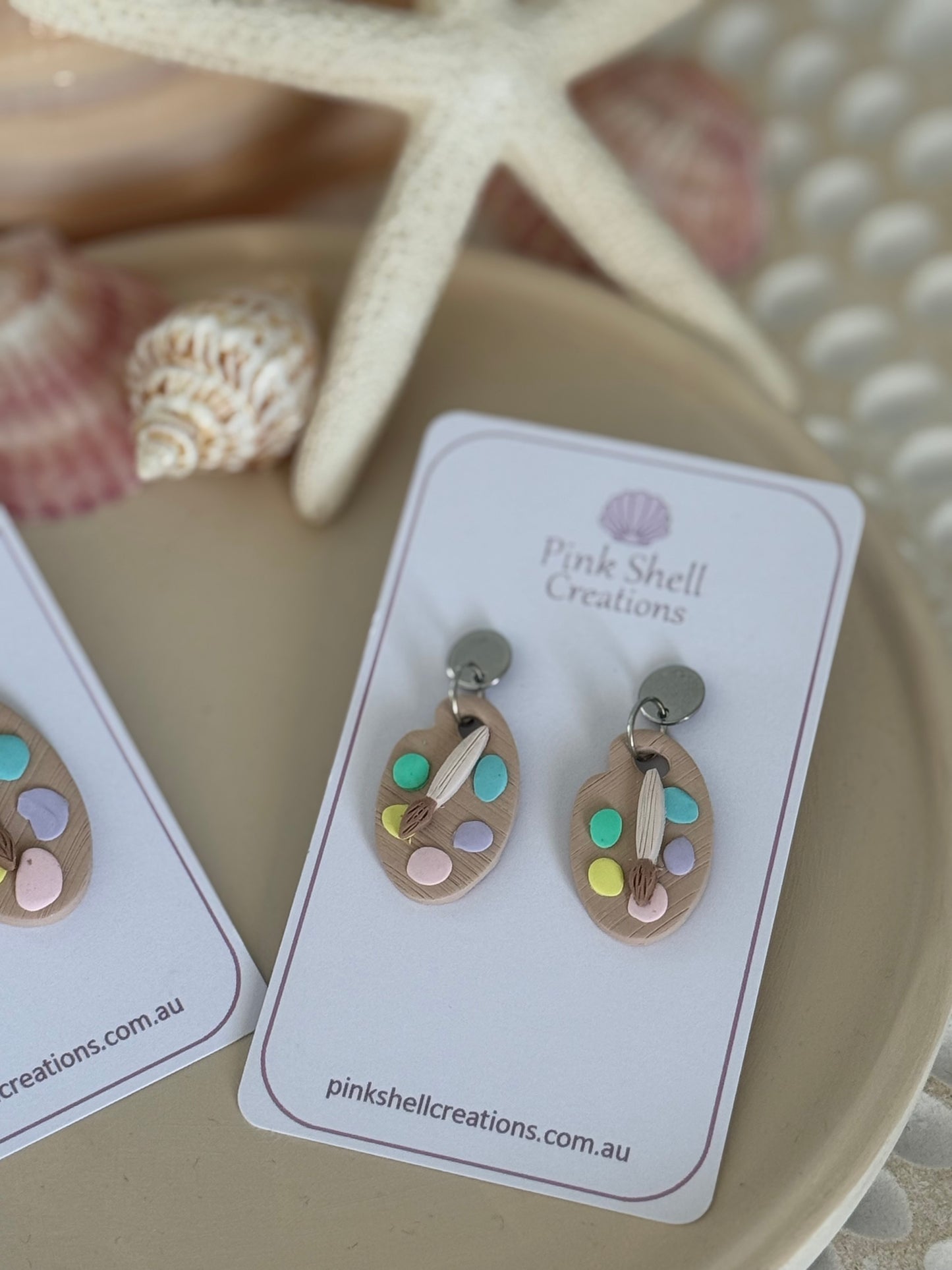 Paint Palette Earrings - medium