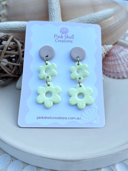 Naomi Dangle Earrings - Butter Yellow