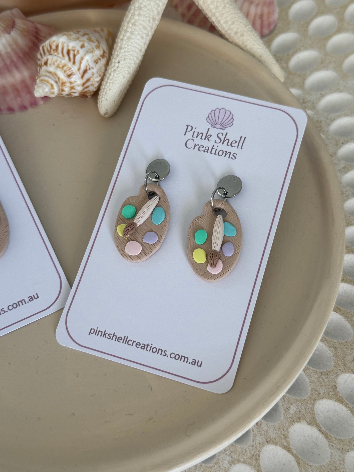 Paint Palette Earrings - medium