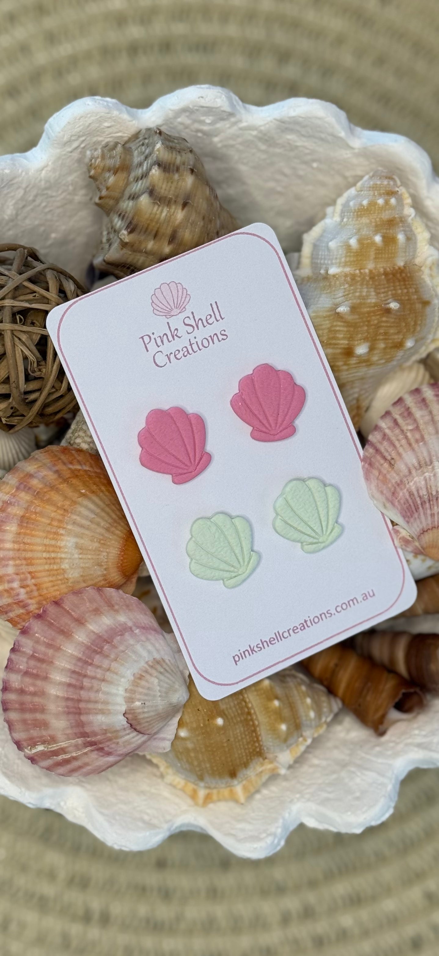 Sea Shell Stud Earrings